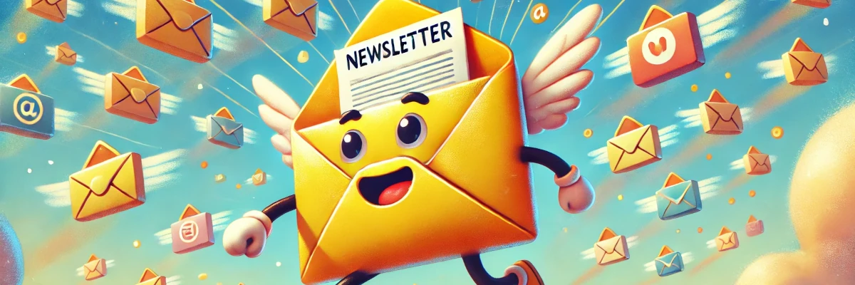 Studio Il loto inaugura la newsletter: iscriviti! Una busta vagamente anrtopomorfizzata che corre felice nel cielo: porta la newsletter. Studio Il loto inaugura la newsletter: iscriviti!