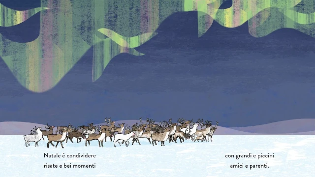 Non c'è Natale senza condivisione Un branco di renne. Non c'è Natale senza condivisione