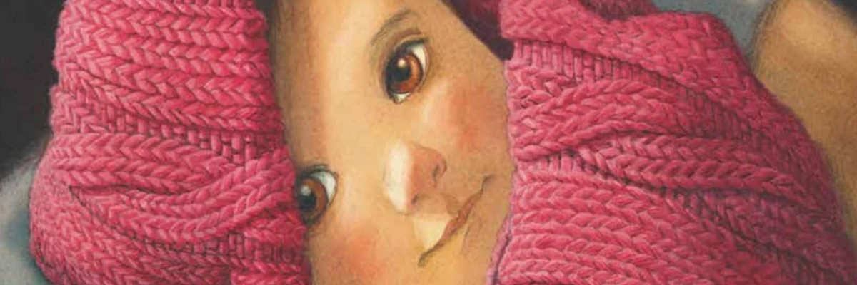 Un libro che dà voce a tanti papà Disegno pittorico del primo piano di un neonato che guarda l'osservatore. Un libro che dà voce a tanti papà