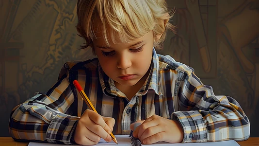 L'attività scolastica è spesso incomprensibile sia nello svolgimento sia nello scopo Un bambino imbronciato a causa dei compiti. L'attività scolastica è spesso incomprensibile sia nello svolgimento sia nello scopo