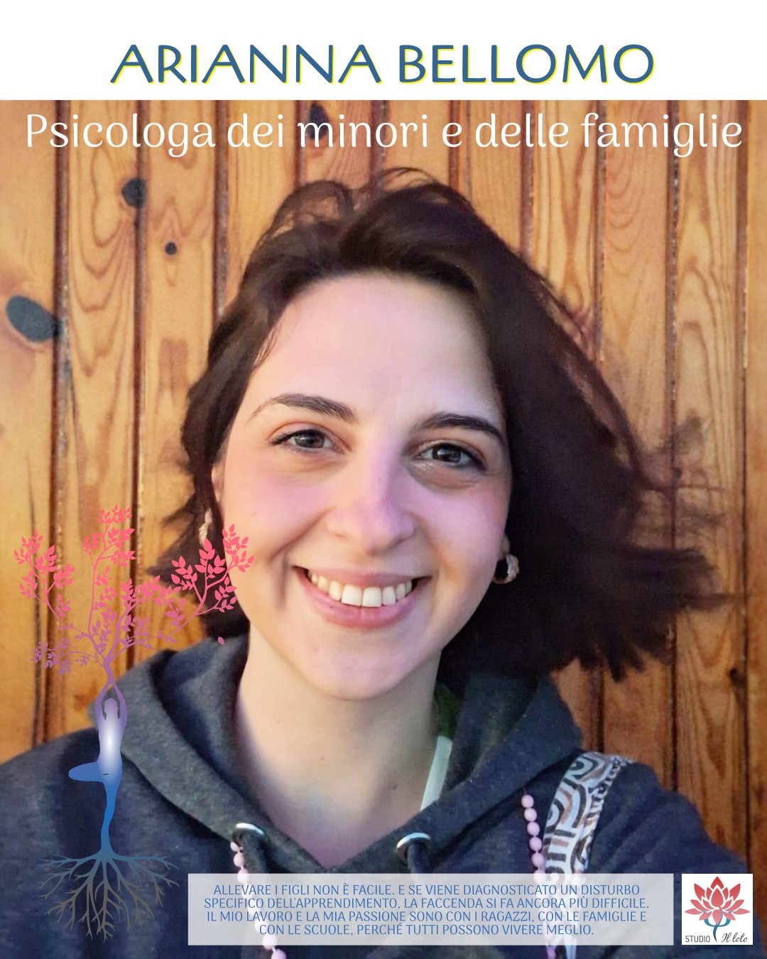 Arianna Bellomo, psicologa dei minori e delle famiglie Arianna Bellomo, psicologa dei minori e delle famiglie