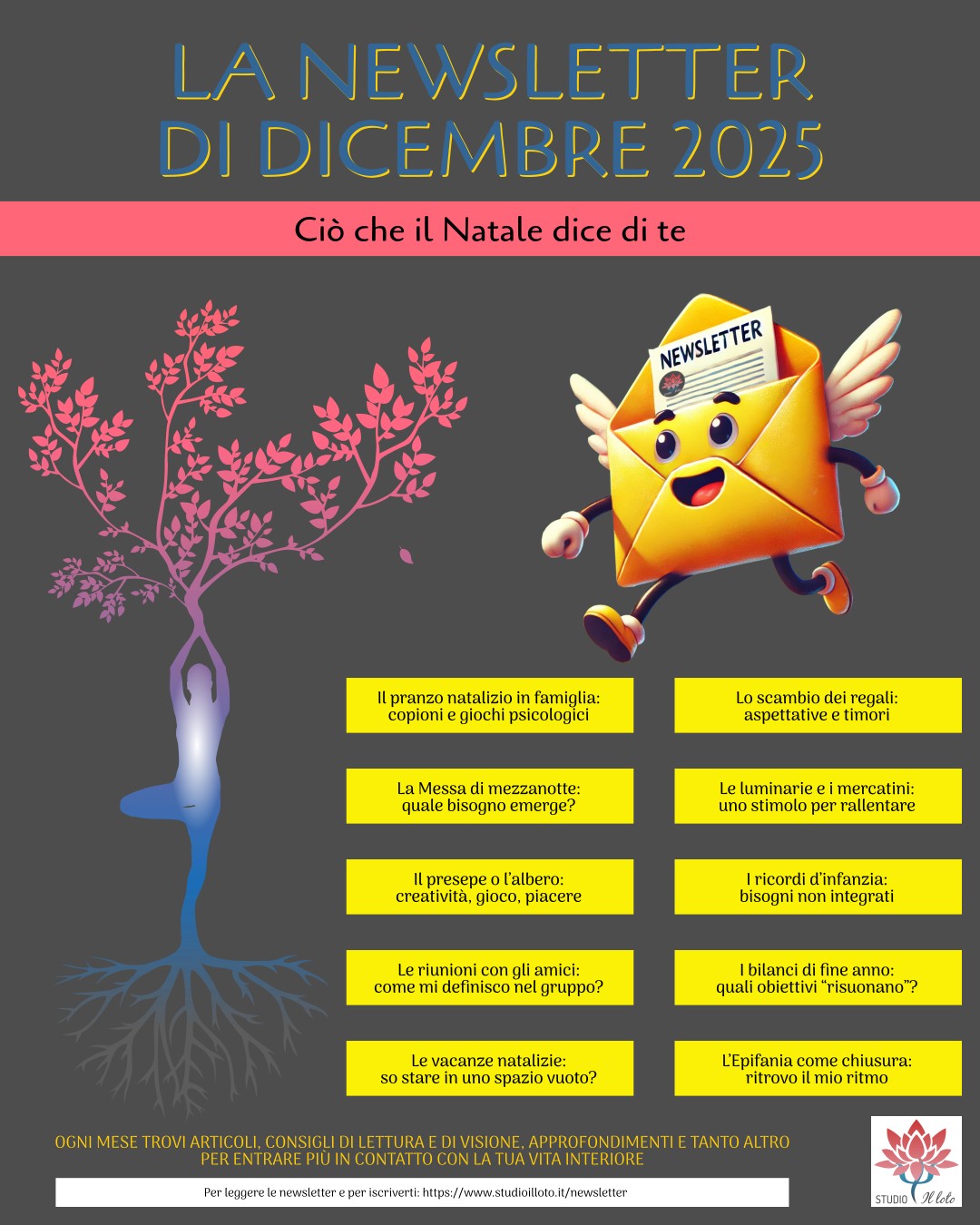 La newsletter di dicembre 2025 dello Studio Il loto